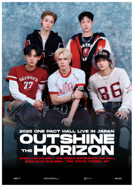 ONE PACT、2025年初の日本ホールライブ『2025 ONE PACT HALL LIVE IN JAPAN : Outshine the Horizon』開催決定！！3月28日大阪・3月30日東京で開催！